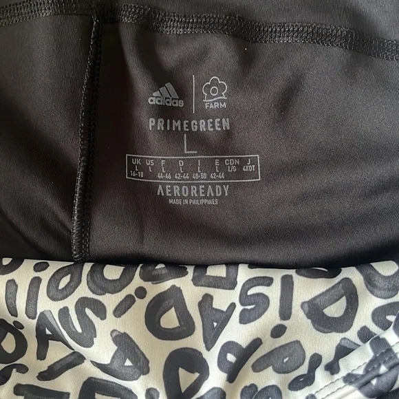 Adidas Leggings 🖤Aeroready Logo Workout - Picture 5 of 7